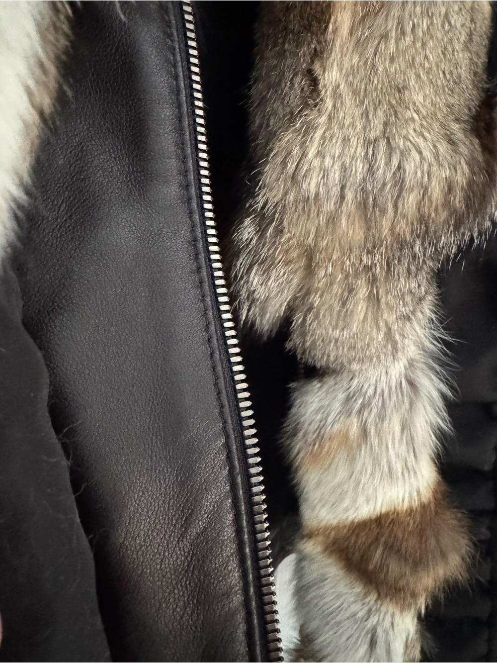 Vintage M. Siamo Genuine Fox Fur Trim Jacket – Made in Italy – Size 10 - Picture 2 of 10